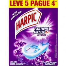Pastilha Adesiva Harpic Lavanda 5 Und