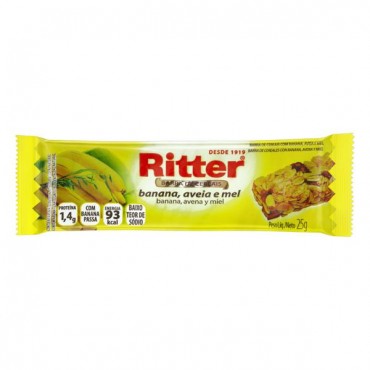 Barra De Cereal Banana, Aveia E Mel Ritter 25g