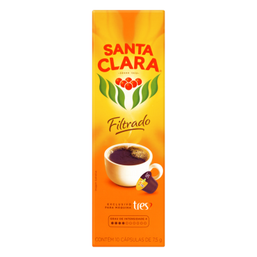 Cápsula de Café Filtrado Classico Santa Clara 10 unid