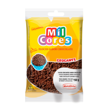 Flocos Crocantes Sabor Chocolate Mavaleiro 150g