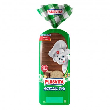 Pão de Forma Integral Fonte de Fibras Plusvita 480g
