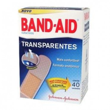 Curativos BAND-AID Transparentes Johnson & Johnson 40 Unidades