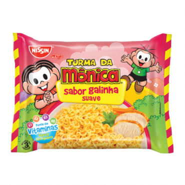 Macarrão Instantâneo Nissin  Mônica Galinha Suave 80g